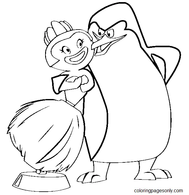 Penguins of Madagascar Coloring Pages 20