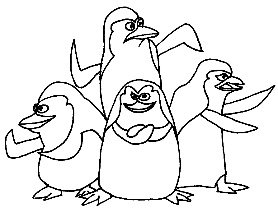 Penguins of Madagascar Coloring Pages 21