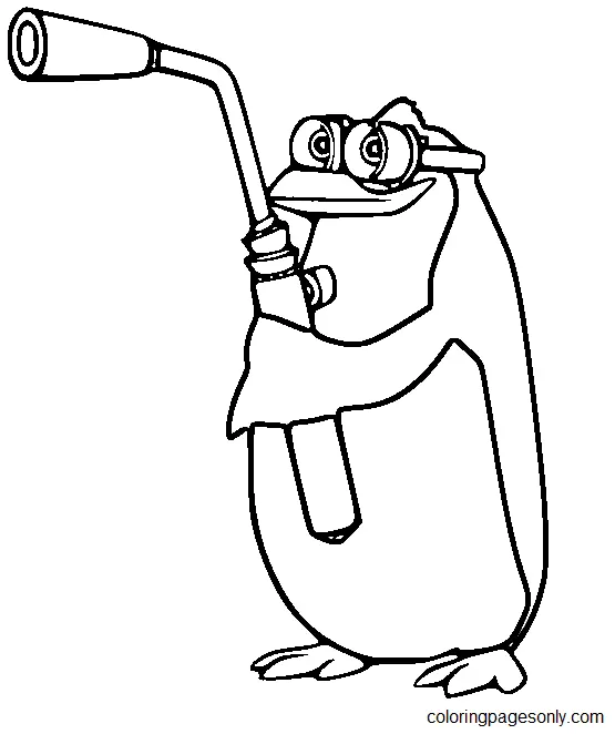 Pinguinos De Madagascar Para Colorear