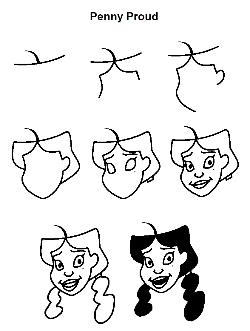 Penny Proud Coloring Pages 1