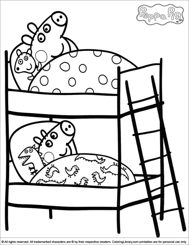 Peppa Pig Coloring Pages 1