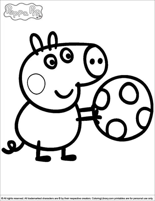 Peppa Pig Coloring Pages 18