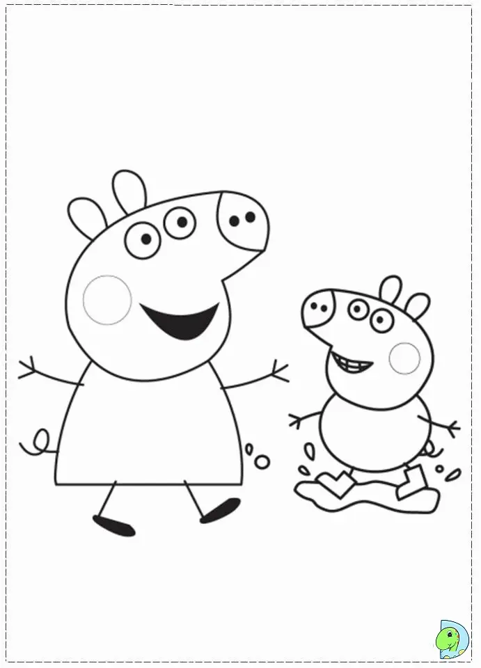 Peppa Pig Coloring Pages 19