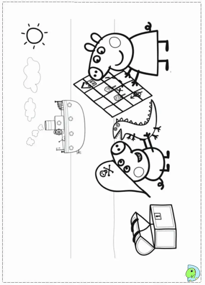 Peppa Pig Coloring Pages 21