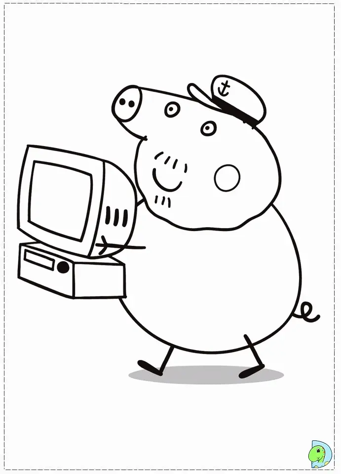 Peppa Pig Coloring Pages 23