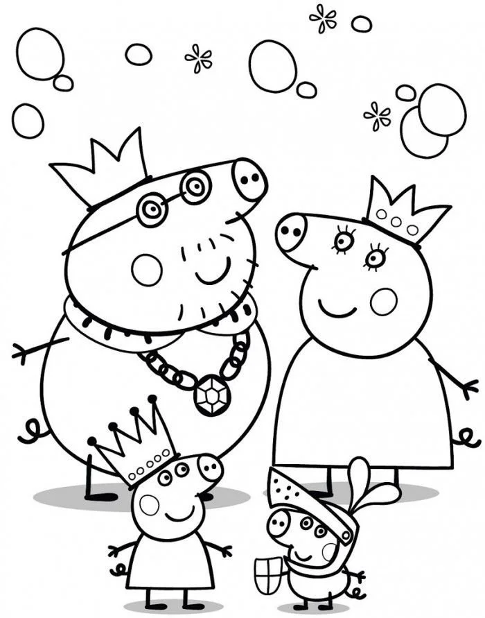 Peppa Pig Coloring Pages 25