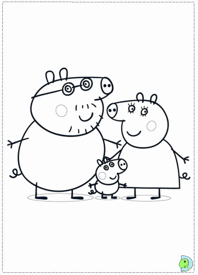 Peppa Pig Coloring Pages 32