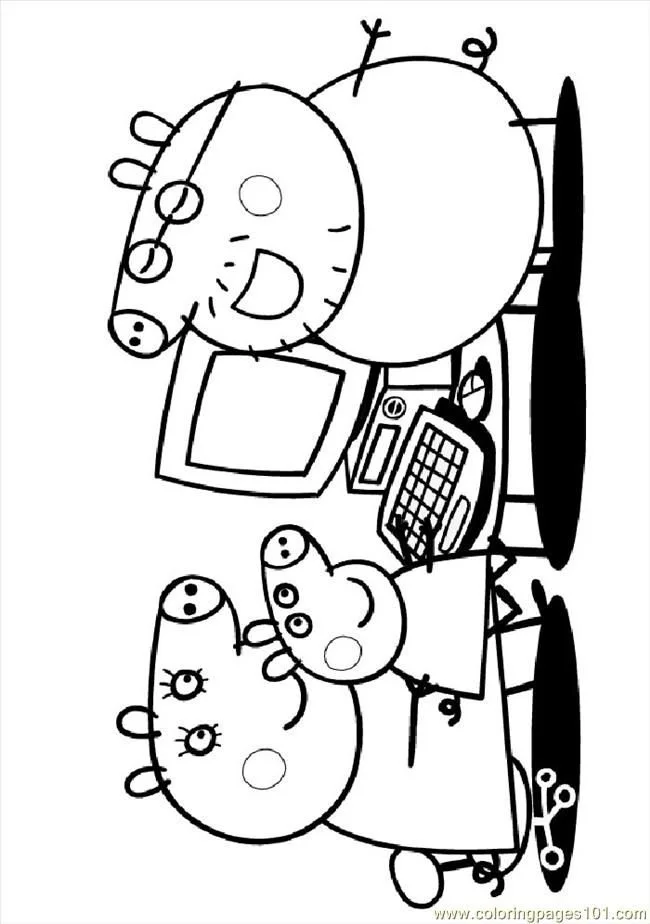 Peppa Pig Coloring Pages 35
