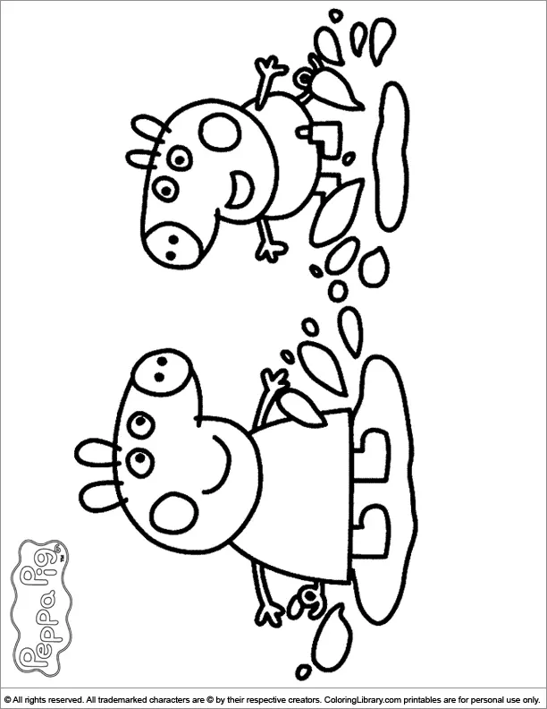 Peppa Pig Coloring Pages 4
