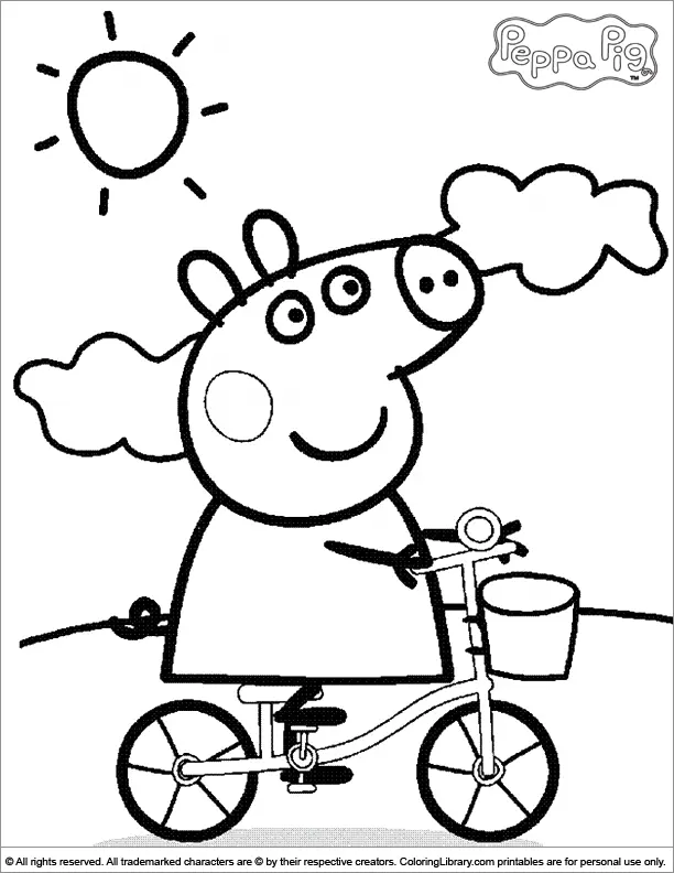 Peppa Pig Coloring Pages 5