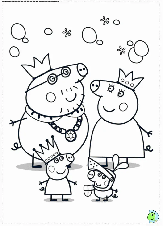 Peppa Pig Coloring Pages 9