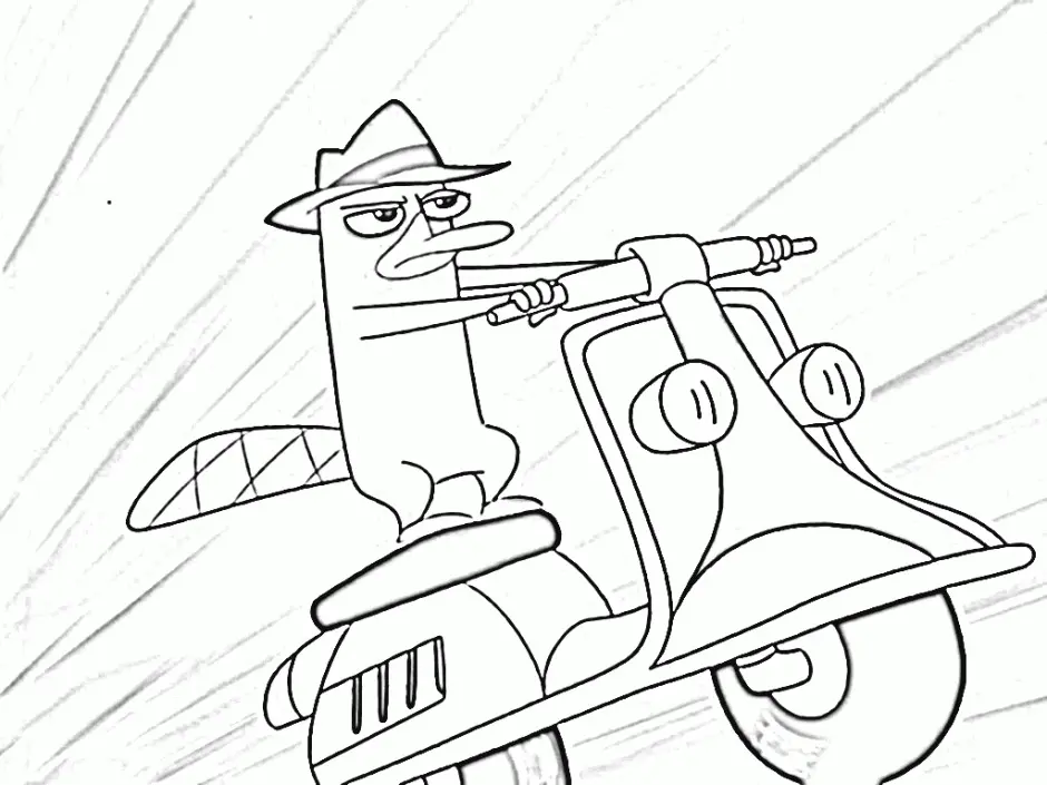 Perry das Schnabeltier Ausmalbilder 11