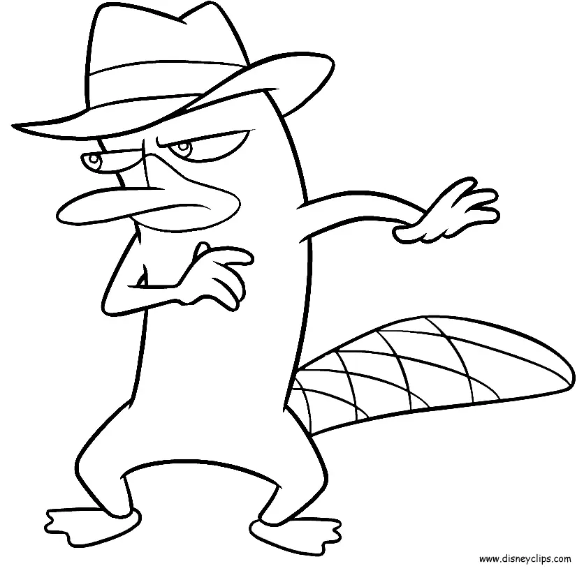 Perry das Schnabeltier Ausmalbilder 14