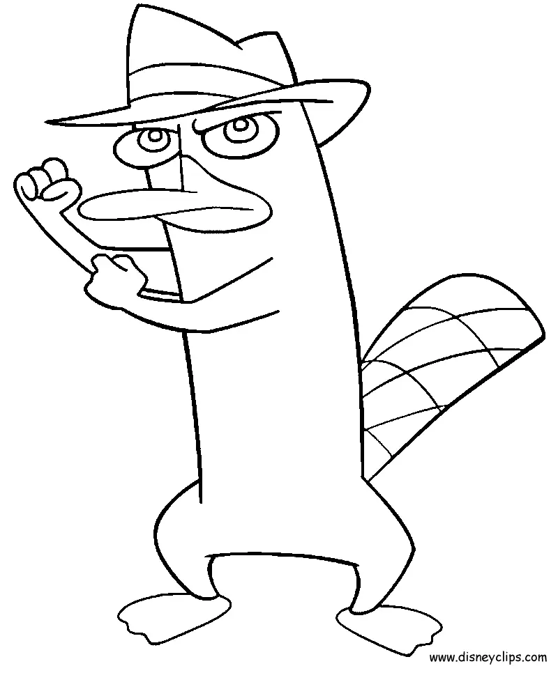Perry das Schnabeltier Ausmalbilder 16