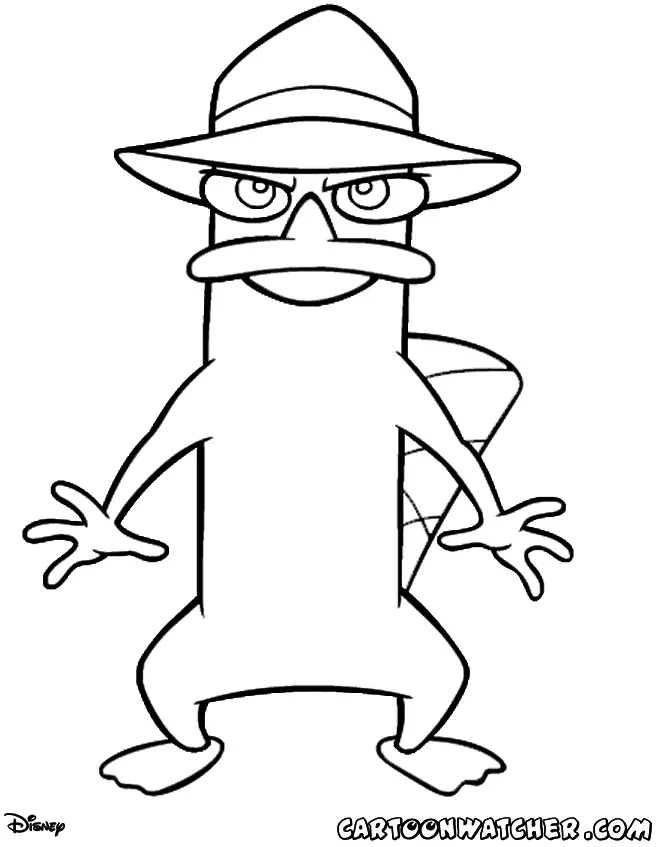 Perry das Schnabeltier Ausmalbilder 2