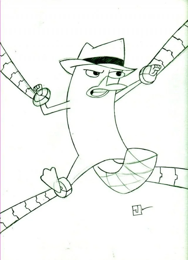 Perry das Schnabeltier Ausmalbilder 29