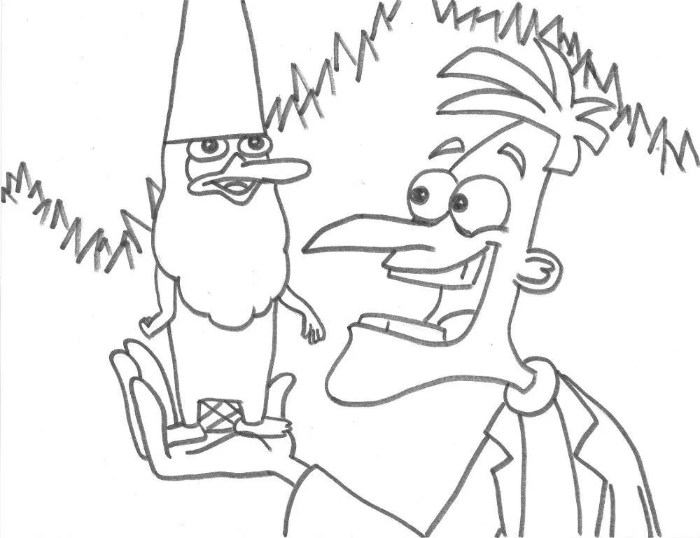 Perry das Schnabeltier Ausmalbilder 4