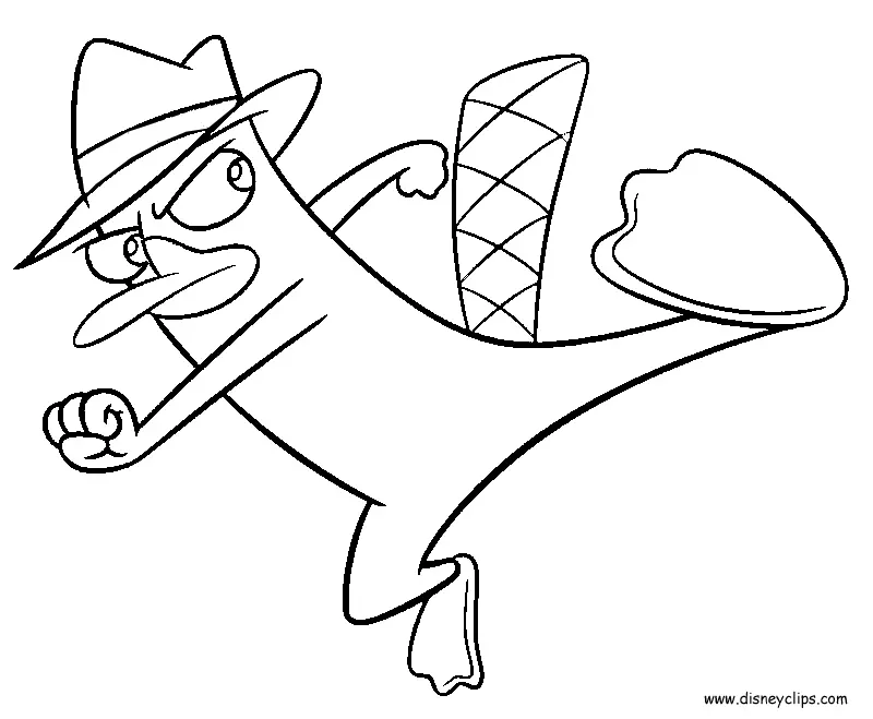 Perry das Schnabeltier Ausmalbilder 8