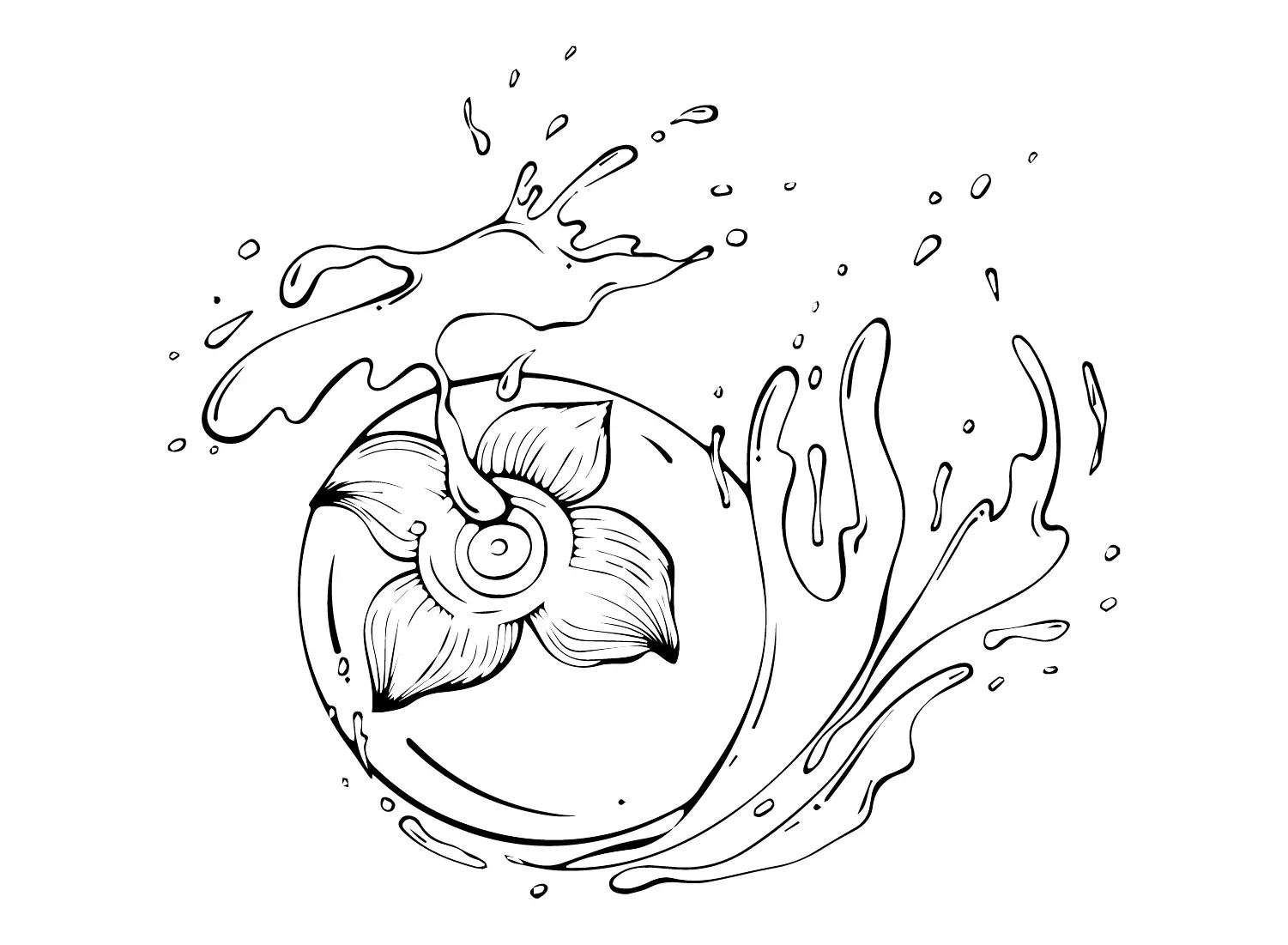 Persimmon Coloring Pages 6