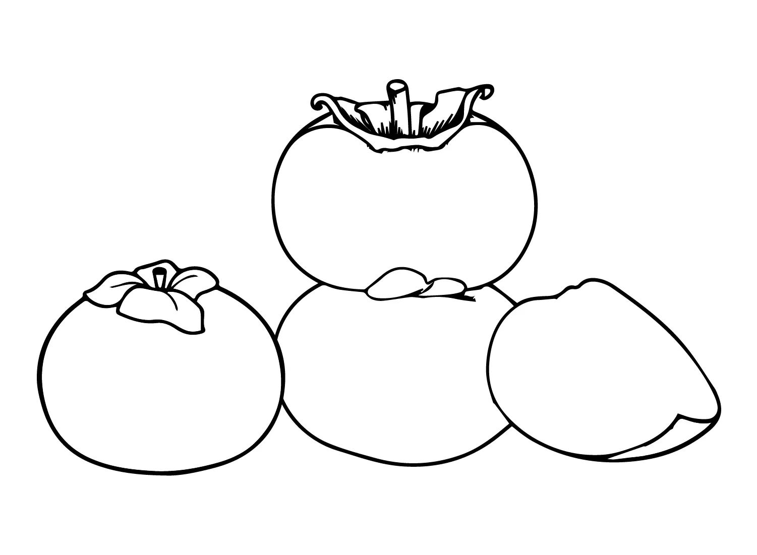 Persimmon Coloring Pages 7