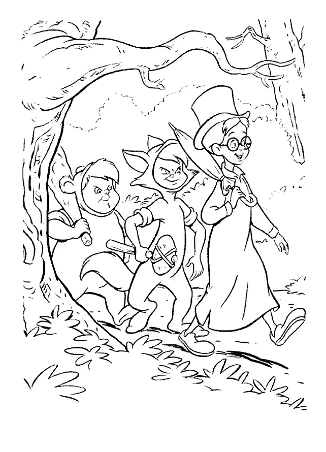 Peter Pan Para Colorear