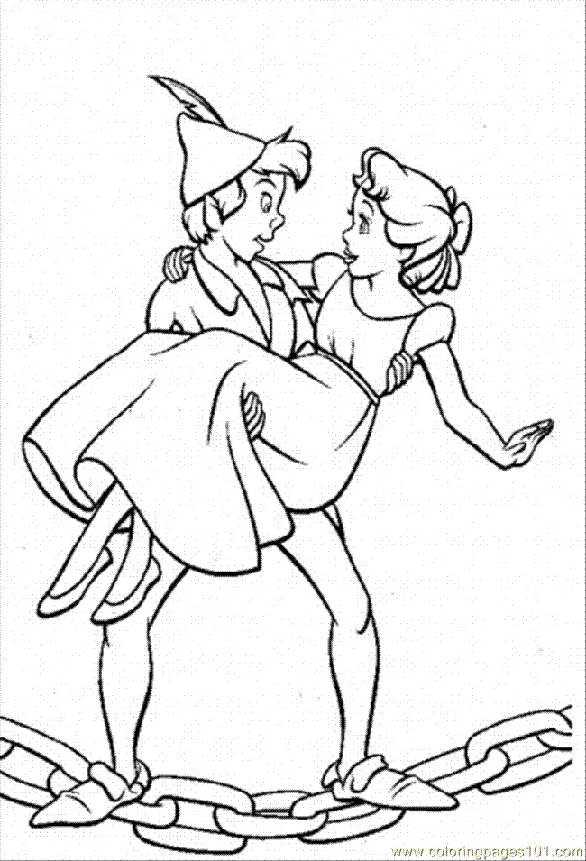 Peter Pan Para Colorear 12