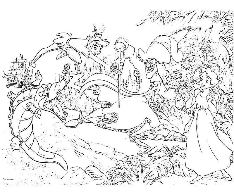 Peter Pan Para Colorear 17