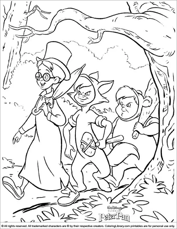 Peter Pan Para Colorear 20