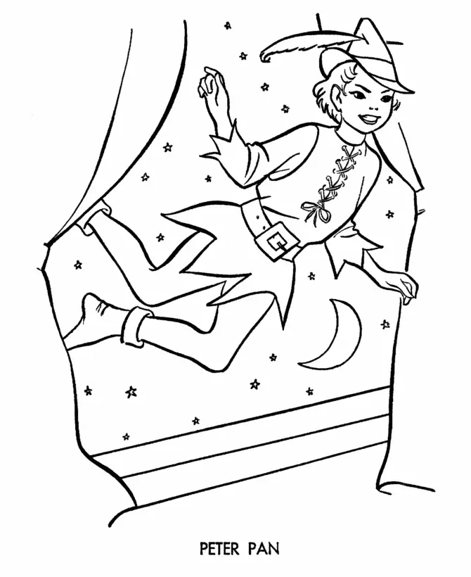 Peter Pan Para Colorear 24