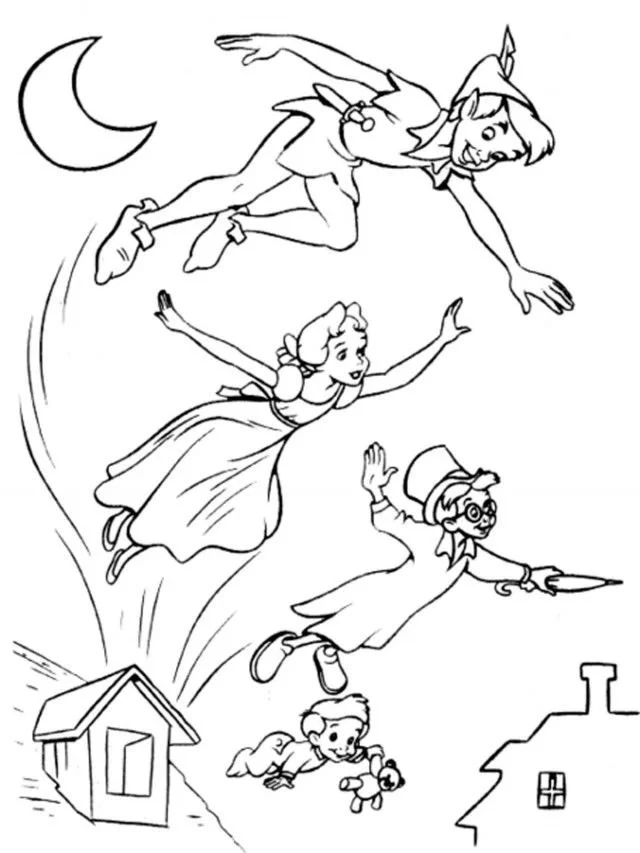 Peter Pan Para Colorear 31