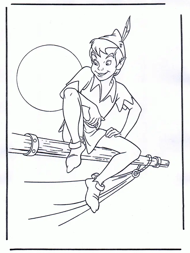 Peter Pan Para Colorear 33
