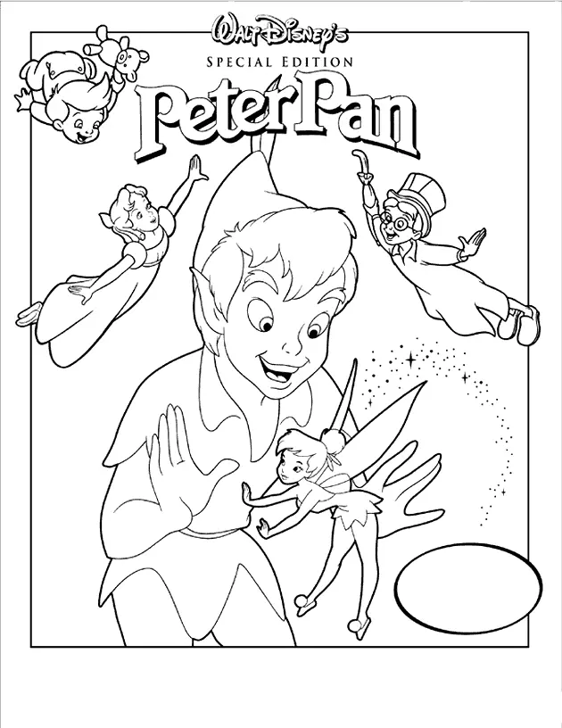 Peter Pan Para Colorear 34