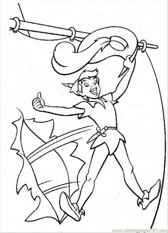 Peter Pan Para Colorear 38
