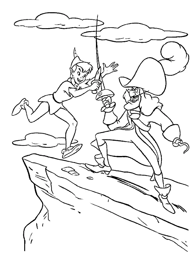 Peter Pan Para Colorear 4