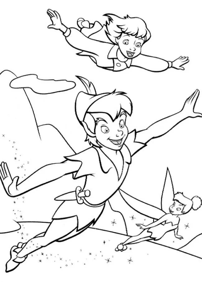 Peter Pan Para Colorear 49