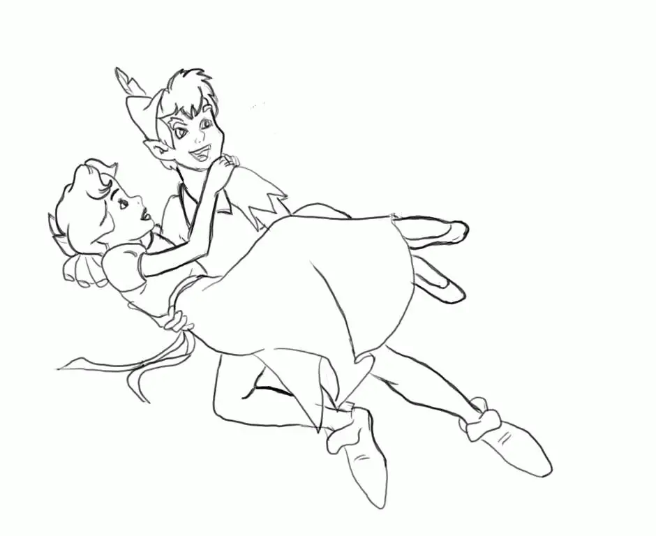 Peter Pan Para Colorear 52