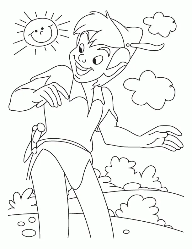 Peter Pan Para Colorear 58