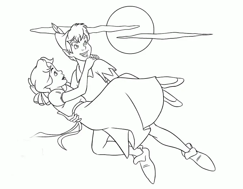 Peter Pan Para Colorear 73