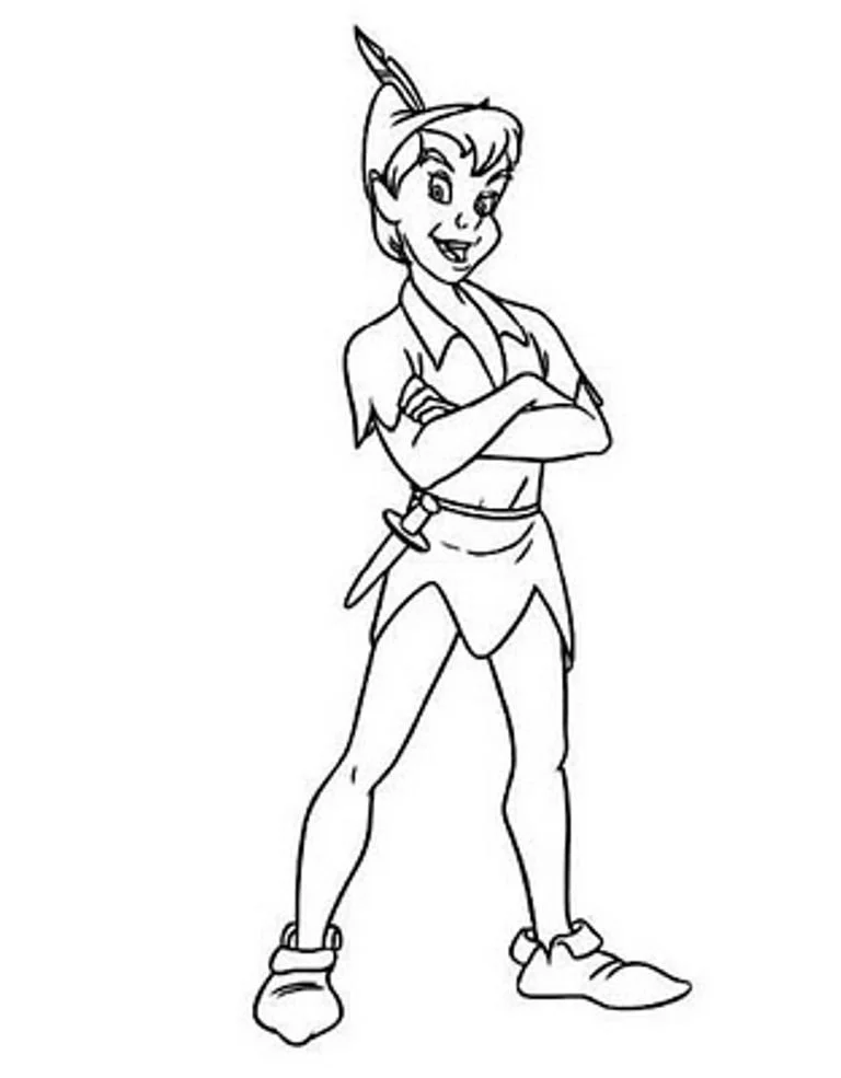 Peter Pan Para Colorear 79