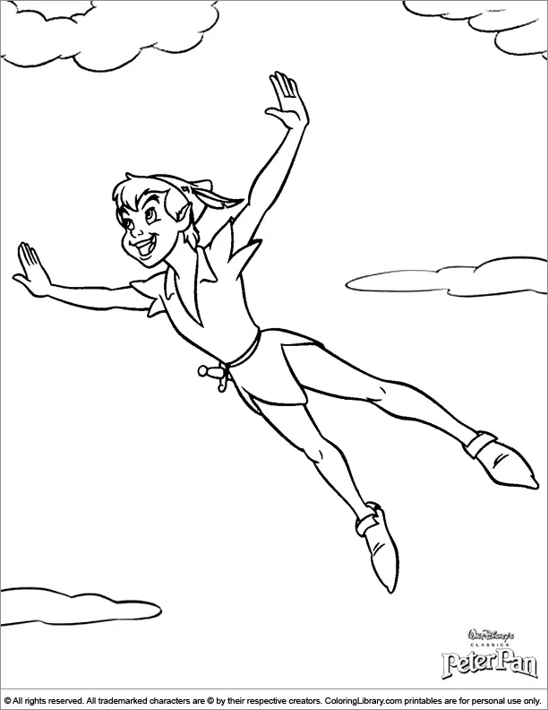 Peter Pan Para Colorear 8