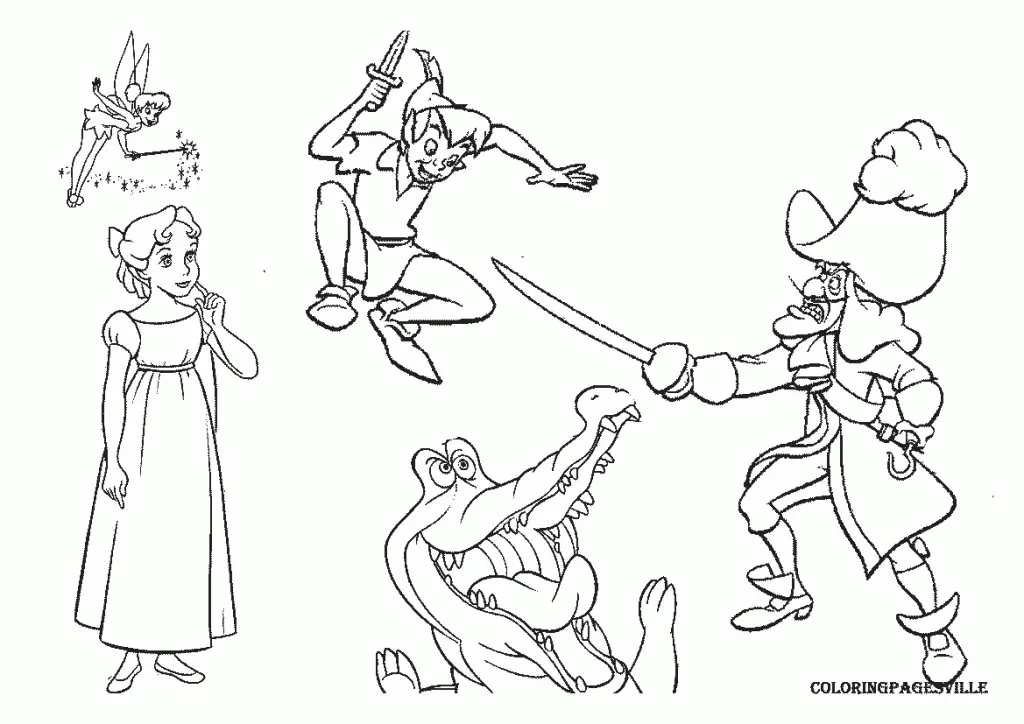 Peter Pan Para Colorear 88