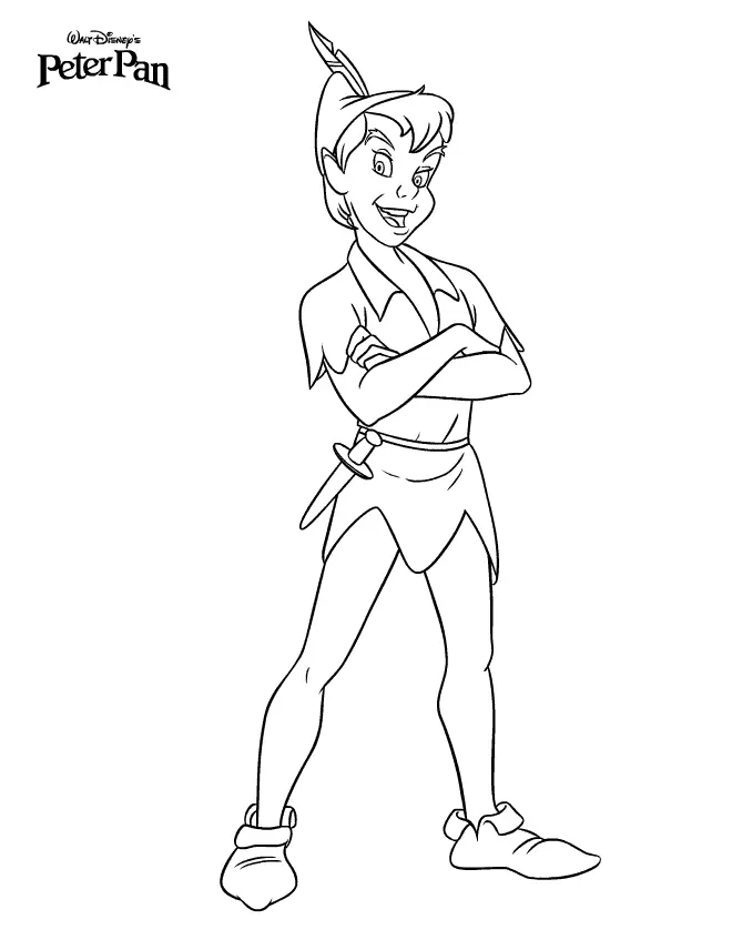 Peter Pan Para Colorear 96