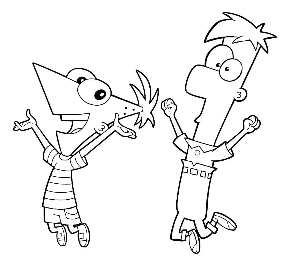 Desenhos de Phineas And Ferb Para Colorir 38
