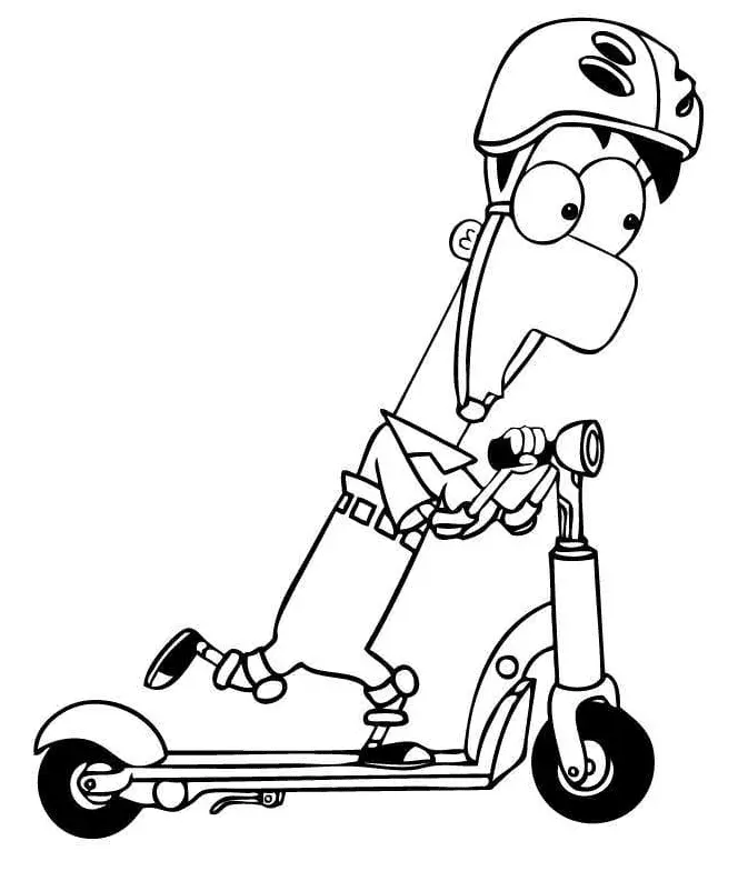 Desenhos de Phineas And Ferb Para Colorir 39