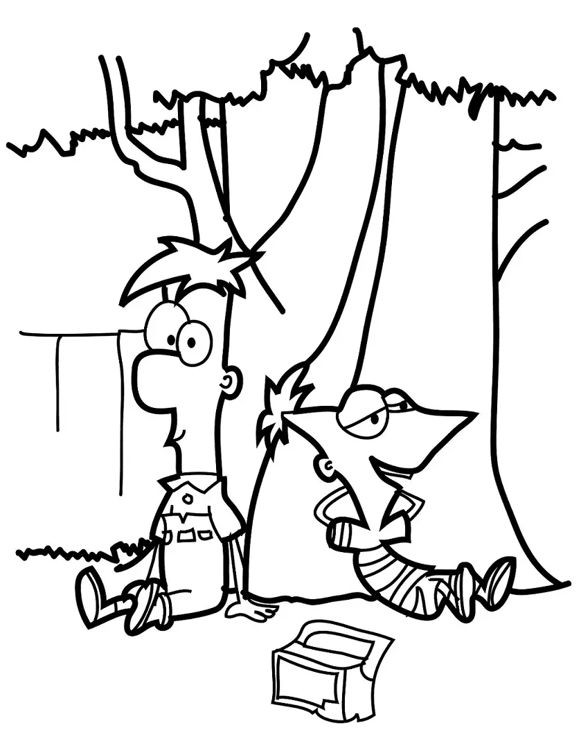 Desenhos de Phineas And Ferb Para Colorir 58