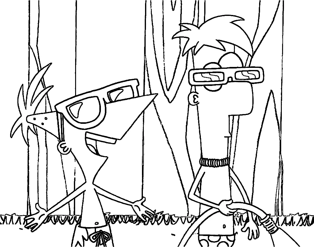 Desenhos de Phineas And Ferb Para Colorir 61