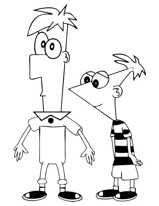 Phineas Y Ferb Para Colorear