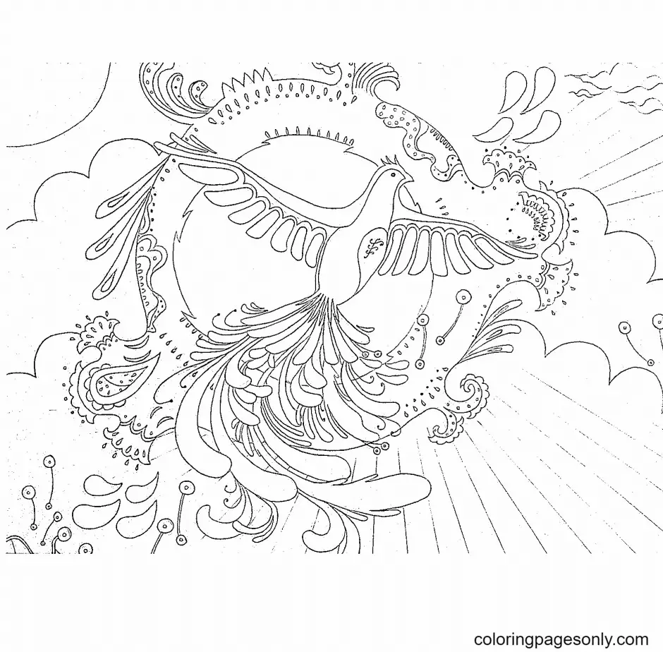 Phoenix Coloring Pages 25