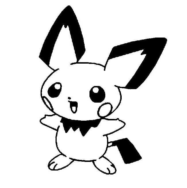Ausmalbilder Pichu 12