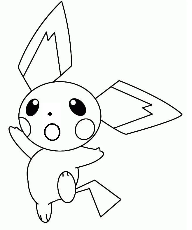 Ausmalbilder Pichu 14